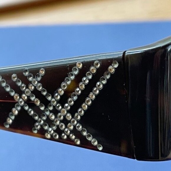 Vtg. BURBERRY WOMEN’S EYEGLASSES FRAME + CASE Havana Brown Tortoise - Picture 9 of 16